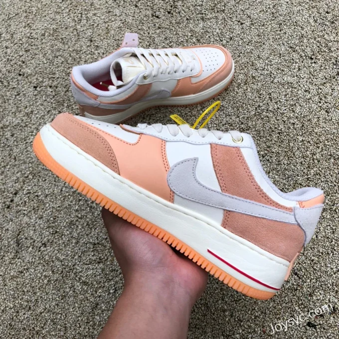 Nike Air Force 1 Shadow Double Hook Apricot Orange DM8157-700