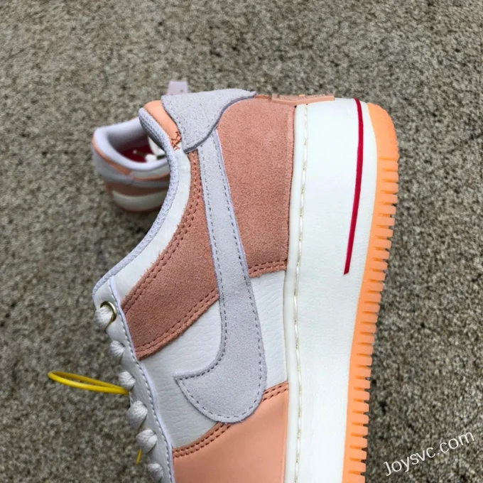 Nike Air Force 1 Shadow Double Hook Apricot Orange DM8157-700