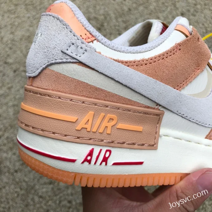 Nike Air Force 1 Shadow Double Hook Apricot Orange DM8157-700