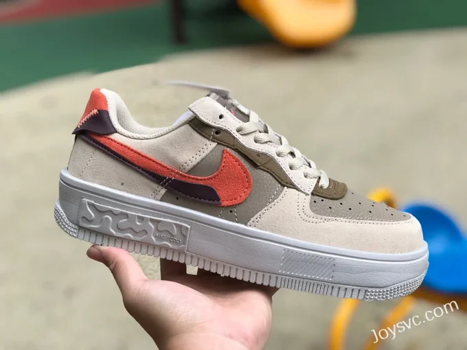 Nike Air Force 1 Low 07 Beige Brown Red DR0150-200