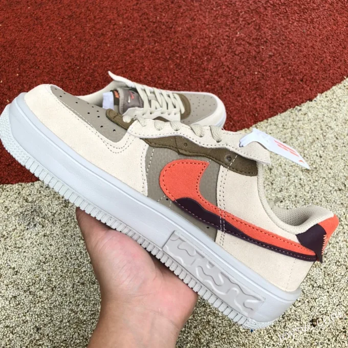 Nike Air Force 1 Low 07 Beige Brown Red DR0150-200