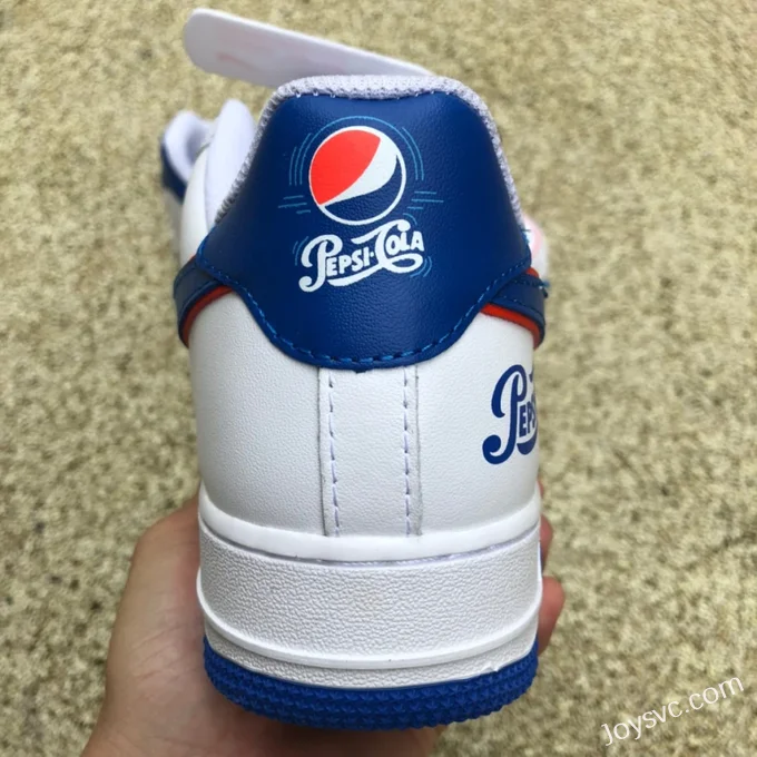 Nike Air Force 1 '07 Low Pepsi Collaboration White Blue Red Sneakers BS8856-113