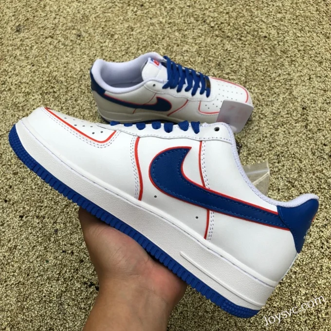 Nike Air Force 1 '07 Low Pepsi Collaboration White Blue Red Sneakers BS8856-113