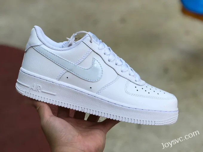 Air Force 1 Pure White Light Blue Hook AF1 Sneakers CT3839-106