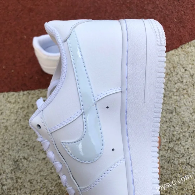 Air Force 1 Pure White Light Blue Hook AF1 Sneakers CT3839-106