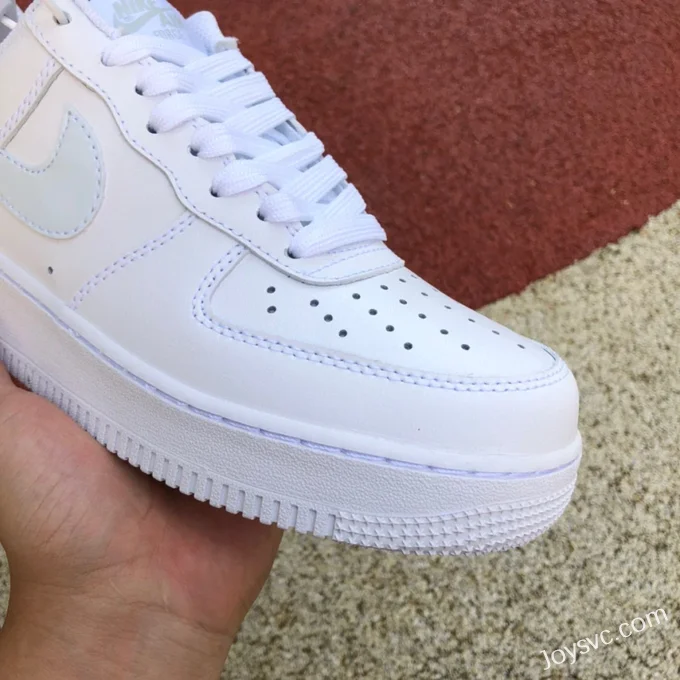 Air Force 1 Pure White Light Blue Hook AF1 Sneakers CT3839-106