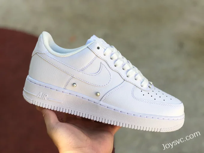 Nike Air Force 1 AF1 Pure White Pearl Low-Top Sneakers DQ0231-100