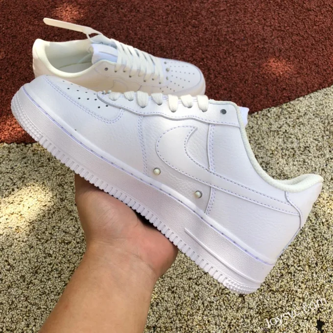 Nike Air Force 1 AF1 Pure White Pearl Low-Top Sneakers DQ0231-100