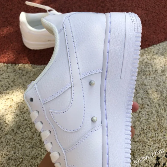 Nike Air Force 1 AF1 Pure White Pearl Low-Top Sneakers DQ0231-100