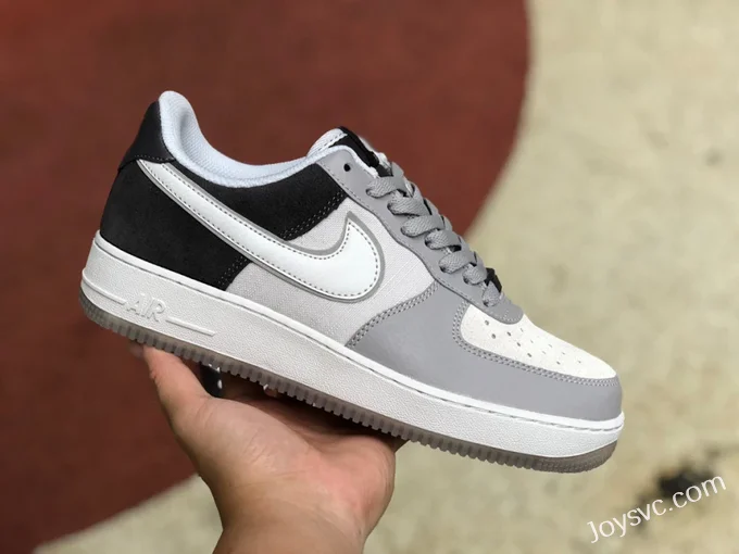 Nike Air Force 1 Low 07 AF1 White Gray Black Casual Sneakers AO2425-001