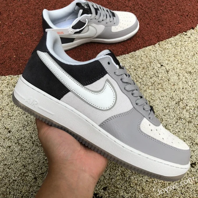 Nike Air Force 1 Low 07 AF1 White Gray Black Casual Sneakers AO2425-001