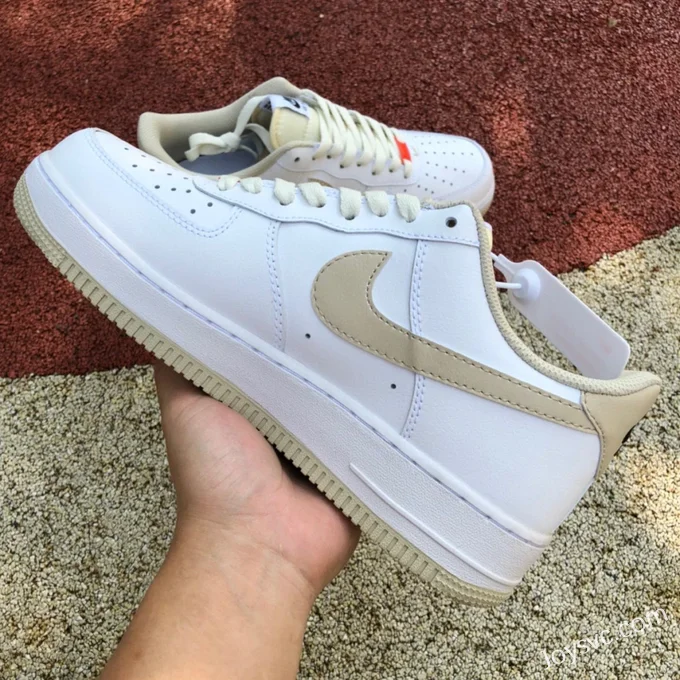 Nike Air Force 1 AF1 White Brown Men's Casual Sneakers DZ2771-121