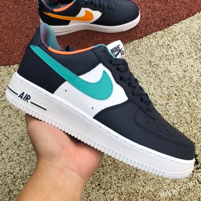 Nike Air Force 1 Low AF1 White Blue Orange Low-Top Casual Sneakers DM0109-400