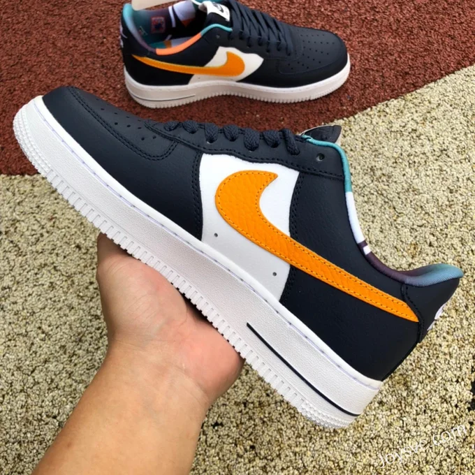 Nike Air Force 1 Low AF1 White Blue Orange Low-Top Casual Sneakers DM0109-400