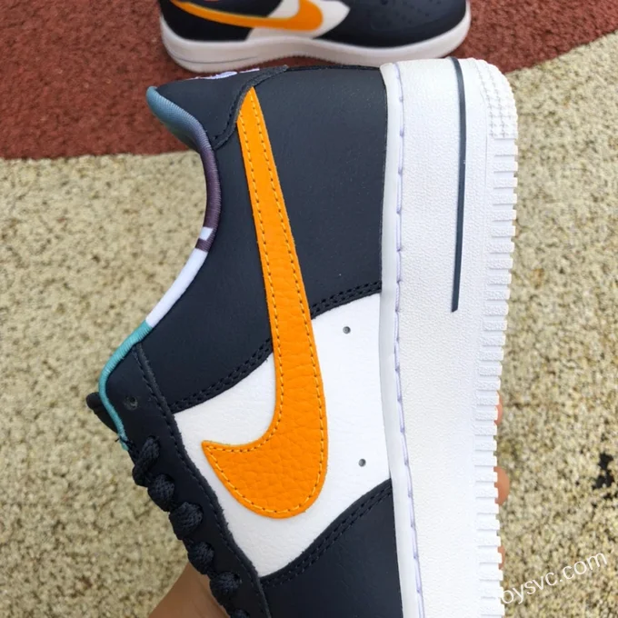 Nike Air Force 1 Low AF1 White Blue Orange Low-Top Casual Sneakers DM0109-400