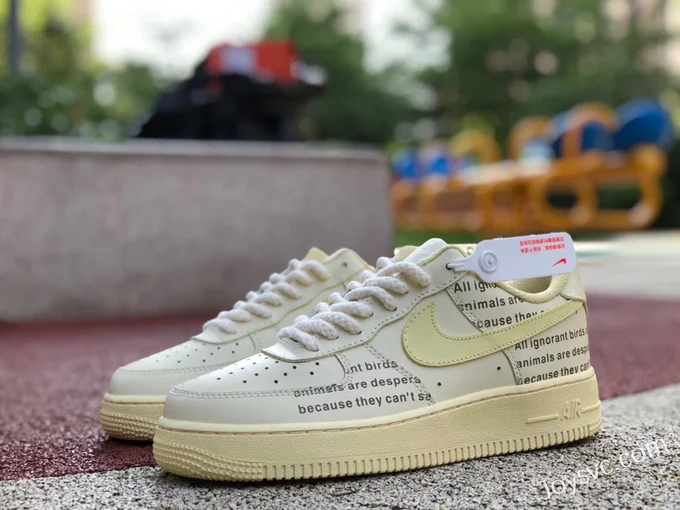 Nike Air Force 1 '07 Beige Yellow Low CW2288-111