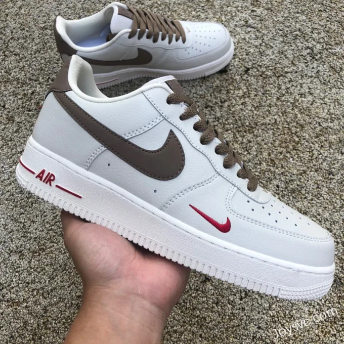 Nike Air Force 1 White Brown Low 808788-996