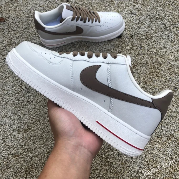 Nike Air Force 1 White Brown Low 808788-996