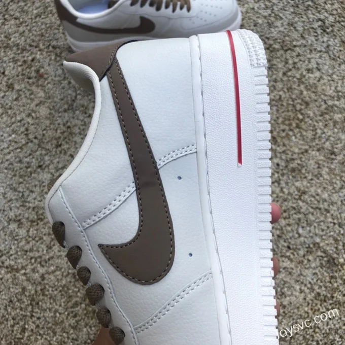 Nike Air Force 1 White Brown Low 808788-996