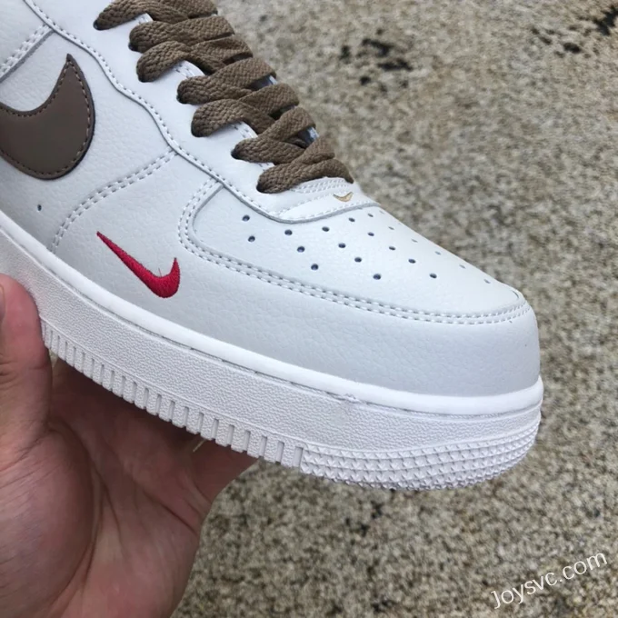 Nike Air Force 1 White Brown Low 808788-996