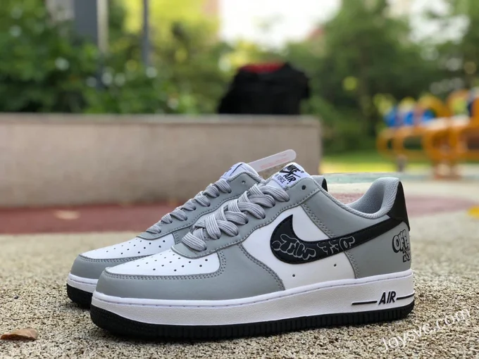 Nike Air Force 1 '07 Grey White Black Low AA0011-105