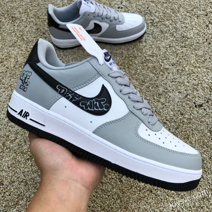 Nike Air Force 1 '07 Grey White Black Low AA0011-105