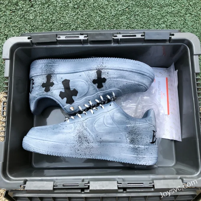 Nike Air Force 1 Custom Distressed Style Sneakers