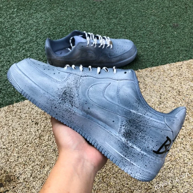 Nike Air Force 1 Custom Distressed Style Sneakers