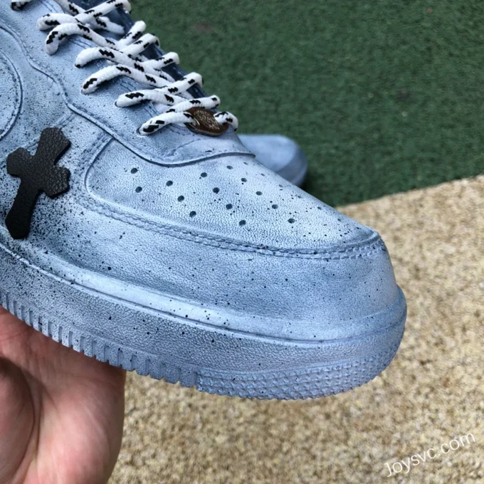 Nike Air Force 1 Custom Distressed Style Sneakers