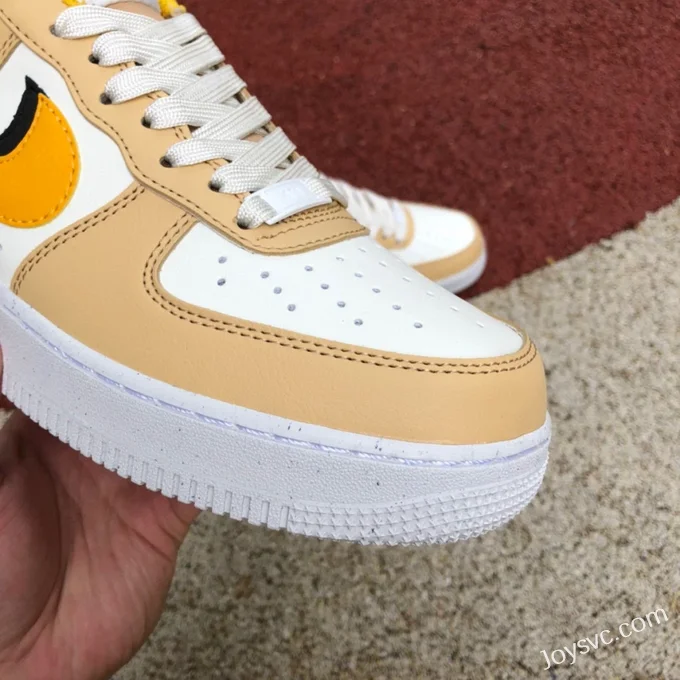 Nike Air Force 1 Low AF1 White Yellow Double Hook Unisex Casual Sneakers DX6065-171