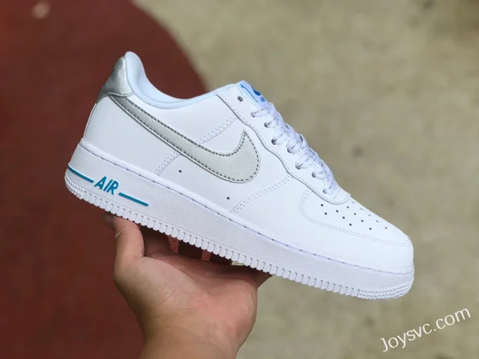 Nike Air Force 1 '07 White Blue Low-Top Casual Sneakers DR0142-100