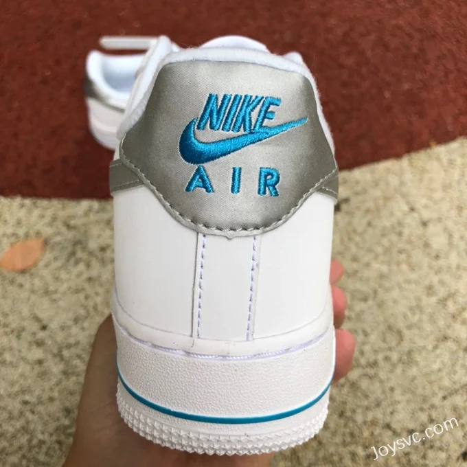 Nike Air Force 1 '07 White Blue Low-Top Casual Sneakers DR0142-100