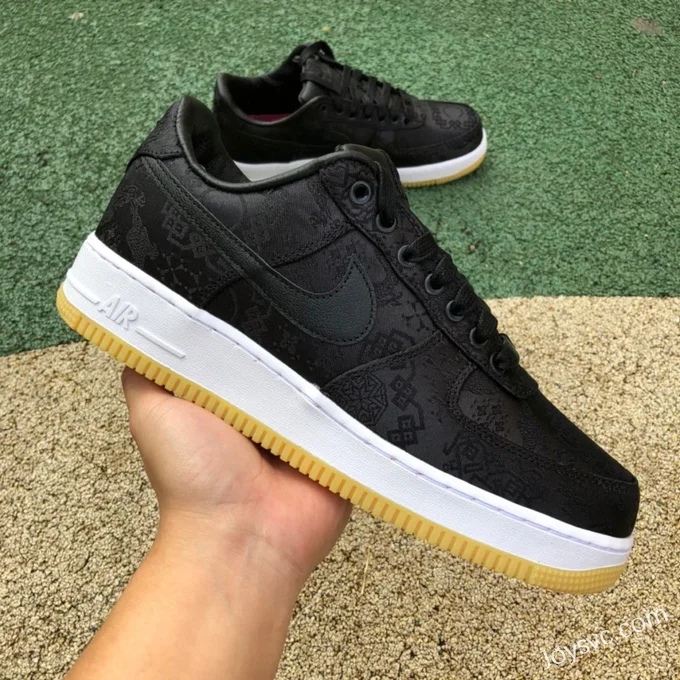 NIKE x CLOT Air Force 1 Black Silk CZ3986-001