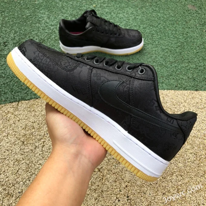 NIKE x CLOT Air Force 1 Black Silk CZ3986-001