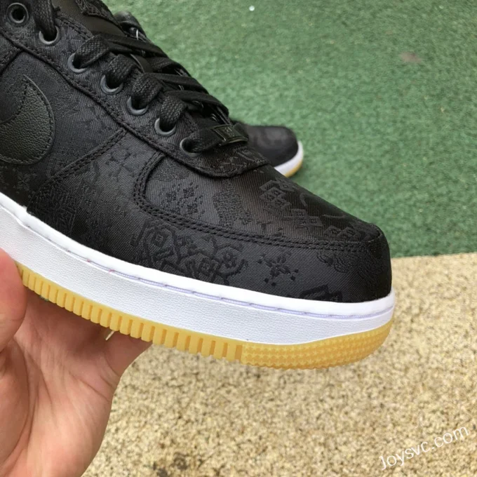 NIKE x CLOT Air Force 1 Black Silk CZ3986-001