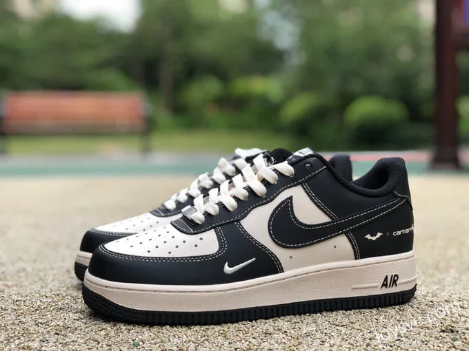 Nike Air Force 1 '07 W Black Beige Double Hook Low BS6055-201