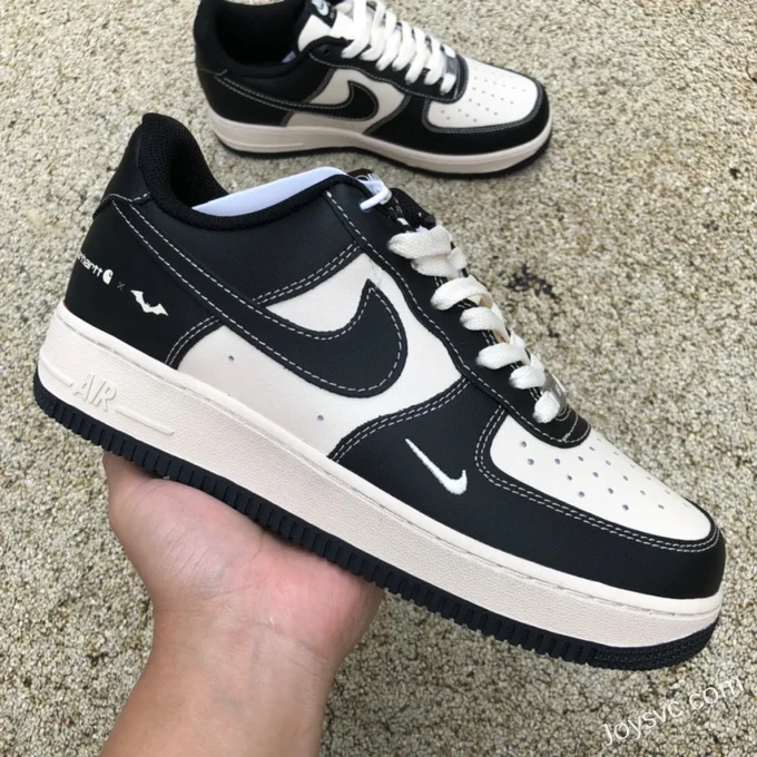 Nike Air Force 1 '07 W Black Beige Double Hook Low BS6055-201