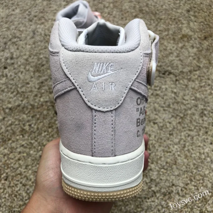 NIKE Air Force 1 x OW Grey Suede Mid CW2255-100