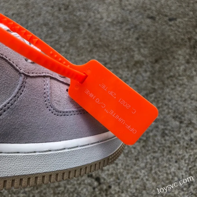 NIKE Air Force 1 x OW Grey Suede Mid CW2255-100