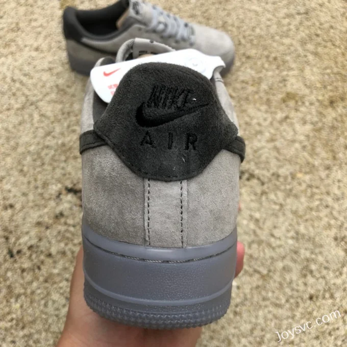 Nike Air Force 1 07 LV83 Grey Suede Black Hook BQ4329-102