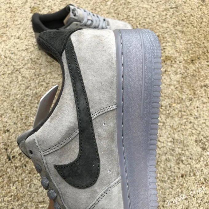 Nike Air Force 1 07 LV83 Grey Suede Black Hook BQ4329-102