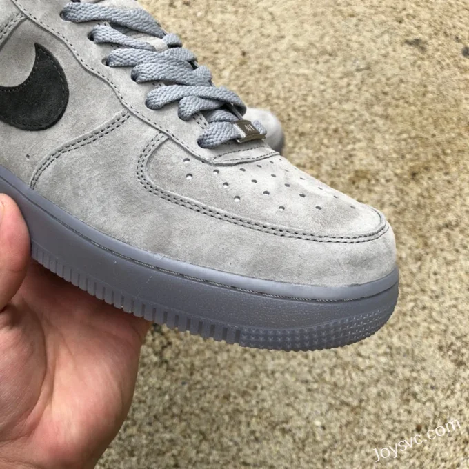 Nike Air Force 1 07 LV83 Grey Suede Black Hook BQ4329-102