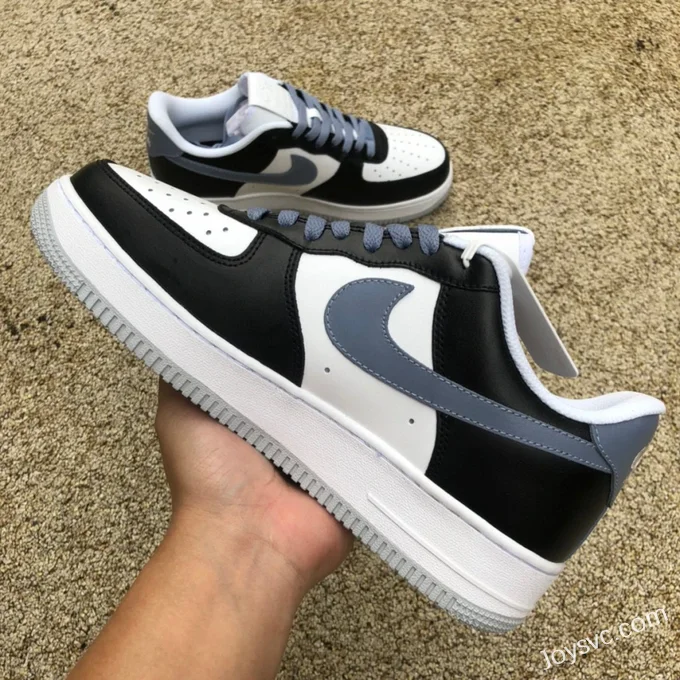 Nike Air Force 1 Low Toothbrush White Black Gray Sneakers FD9065-100