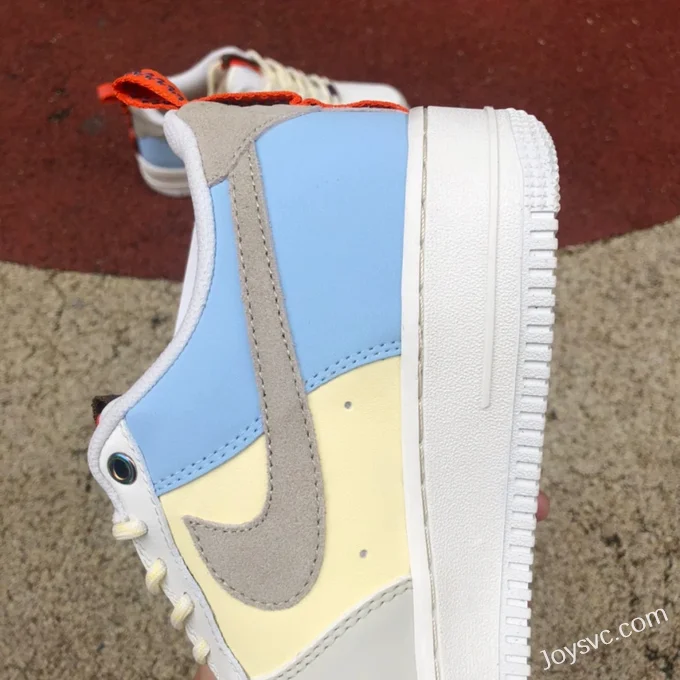 Nike Air Force 1 Low Grey Yellow Blue Patchwork DX6042-111