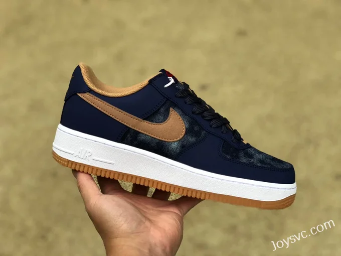 Nike Air Force 1 '07 LV8 Blue Brown Hook Low DD1259-400