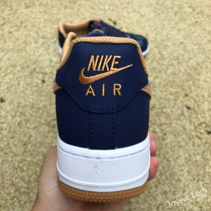 Nike Air Force 1 '07 LV8 Blue Brown Hook Low DD1259-400