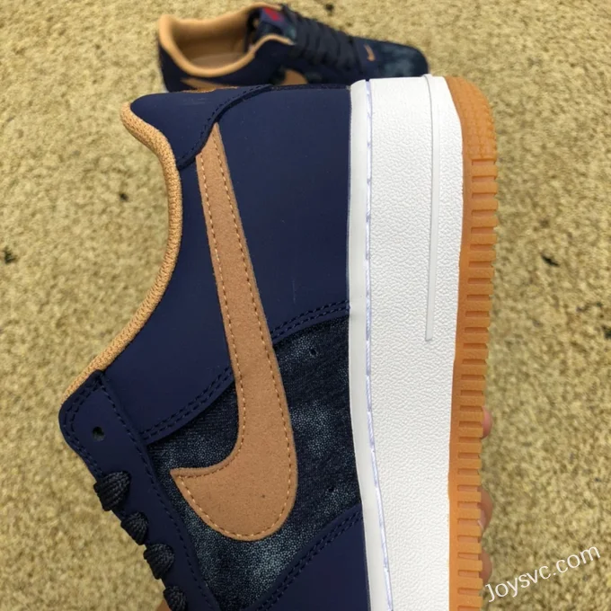 Nike Air Force 1 '07 LV8 Blue Brown Hook Low DD1259-400