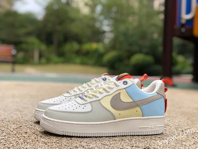 Nike Air Force 1 Low Grey Yellow Blue DX6042-111