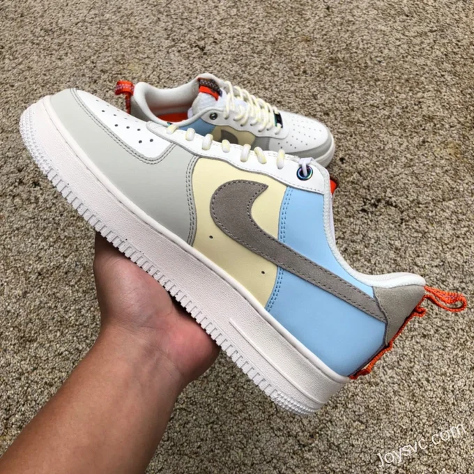 Nike Air Force 1 Low Grey Yellow Blue DX6042-111