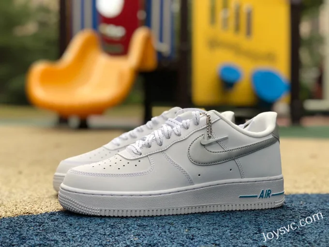 Nike Air Force 1 '07 White Blue Low-Top Casual Sneakers DR0142-100